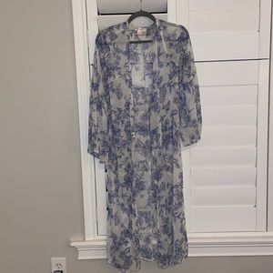 Floral cover-up size medium